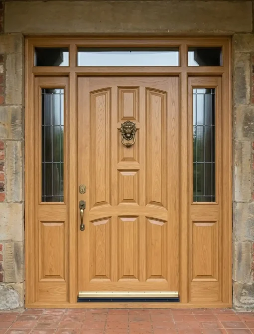 PUERTA EXTERIOR MADERA PINO REF 50