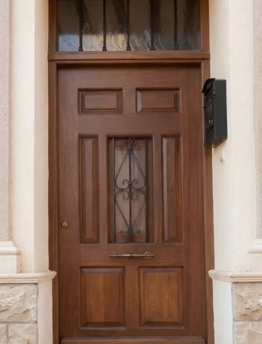 PUERTA PRINCIPAL DE MADERA REF.45