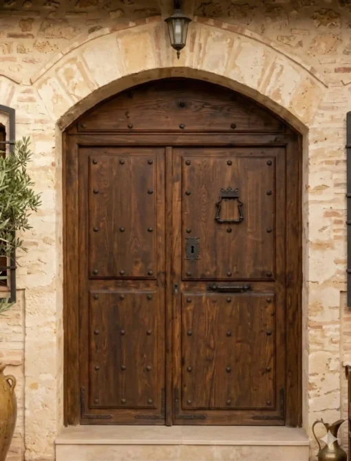 PUERTA DE MADERA RÚSTICA REF. 28